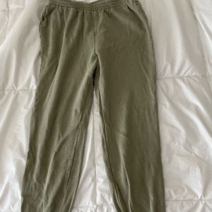 Green Cozy PINK Campus Joggers